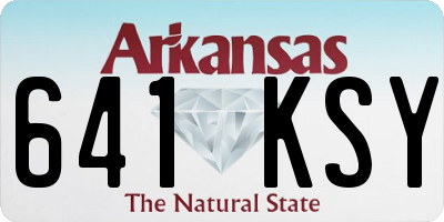 AR license plate 641KSY