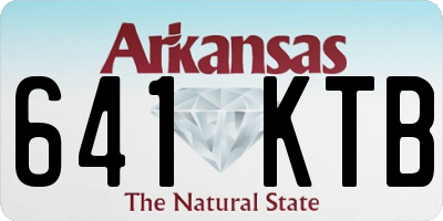 AR license plate 641KTB