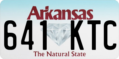 AR license plate 641KTC