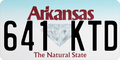 AR license plate 641KTD