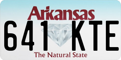 AR license plate 641KTE