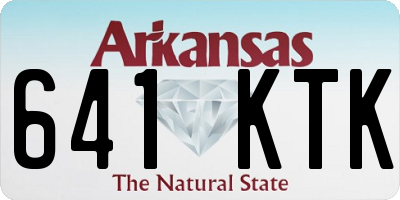 AR license plate 641KTK