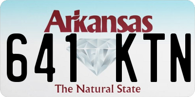 AR license plate 641KTN