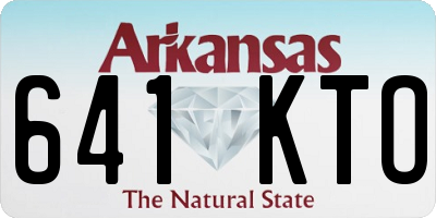 AR license plate 641KTO
