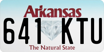 AR license plate 641KTU