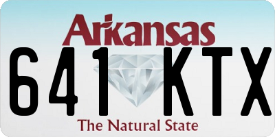 AR license plate 641KTX