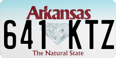 AR license plate 641KTZ