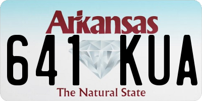 AR license plate 641KUA