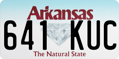 AR license plate 641KUC