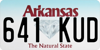 AR license plate 641KUD