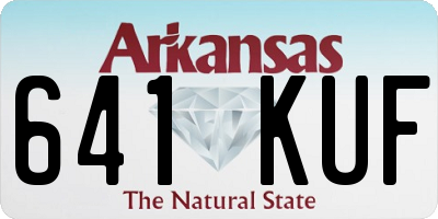 AR license plate 641KUF