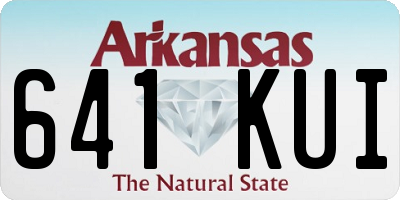 AR license plate 641KUI
