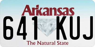 AR license plate 641KUJ