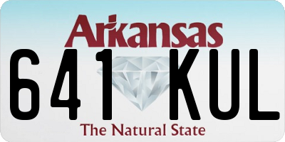 AR license plate 641KUL