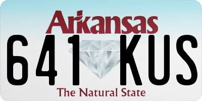 AR license plate 641KUS