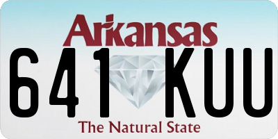 AR license plate 641KUU