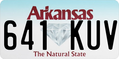 AR license plate 641KUV