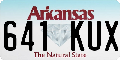 AR license plate 641KUX