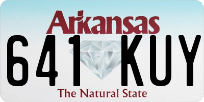 AR license plate 641KUY