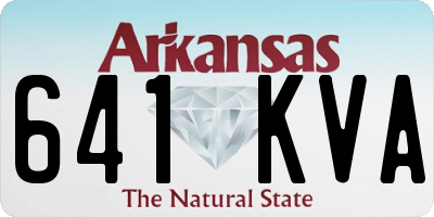 AR license plate 641KVA