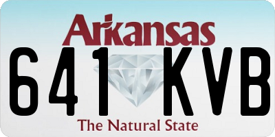 AR license plate 641KVB