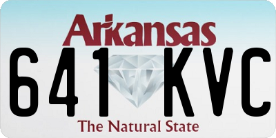AR license plate 641KVC