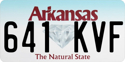 AR license plate 641KVF