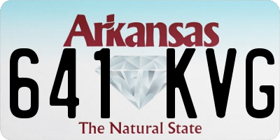AR license plate 641KVG