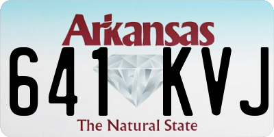 AR license plate 641KVJ
