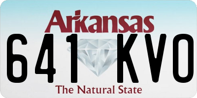 AR license plate 641KVO