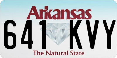 AR license plate 641KVY