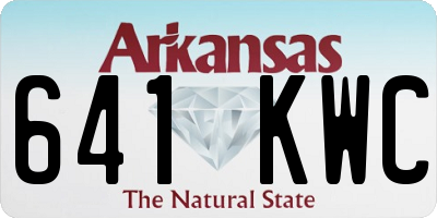 AR license plate 641KWC