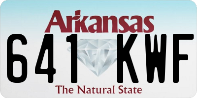 AR license plate 641KWF