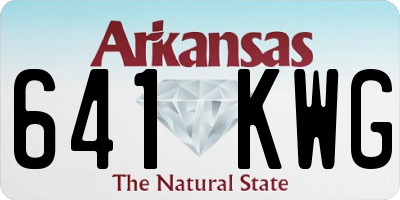 AR license plate 641KWG