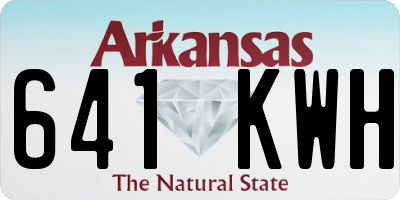 AR license plate 641KWH