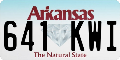 AR license plate 641KWI