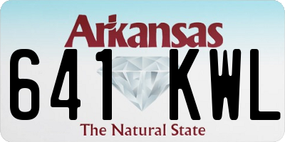 AR license plate 641KWL