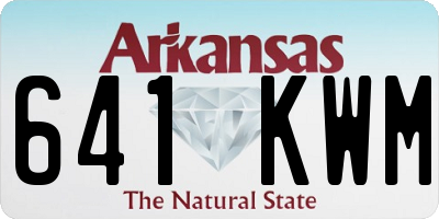 AR license plate 641KWM