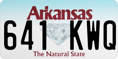 AR license plate 641KWQ