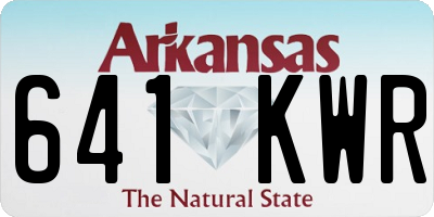 AR license plate 641KWR