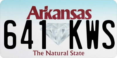 AR license plate 641KWS