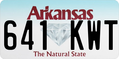 AR license plate 641KWT