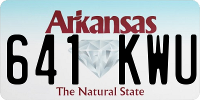 AR license plate 641KWU