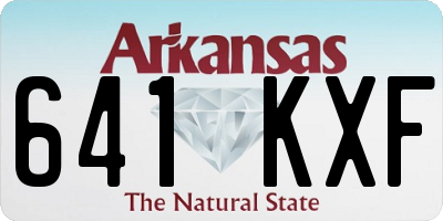AR license plate 641KXF