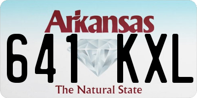 AR license plate 641KXL