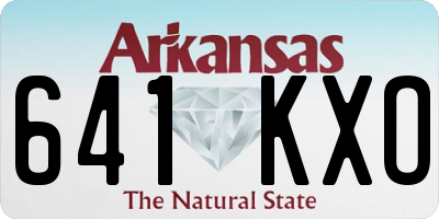 AR license plate 641KXO