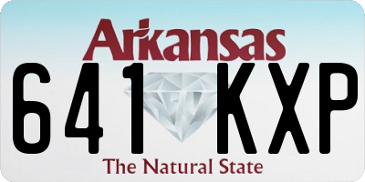 AR license plate 641KXP