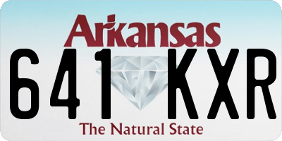 AR license plate 641KXR