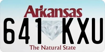 AR license plate 641KXU