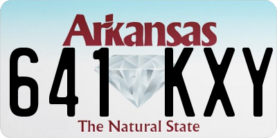 AR license plate 641KXY